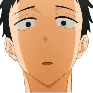 😯 anime, expression, shocked, face, male, surprised telegram sticker