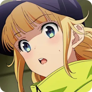 🙂 Animé, Dessin animé, Fille, Femme, Personnage, Mignon, Portrait whatsapp sticker