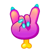 Psychopath Emoji telegram emojis 🤘