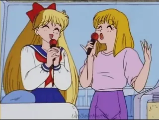 🎤 Sailor Moon t.me/SailorMoonks Anime, Sailor Moon, Cartoni animati, Ragazze, Cantando, Gelato telegram sticker