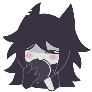 🌟 먹는, 애니메이션, 간식, 귀여운 telegram sticker