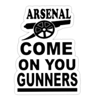 ➕ ARSENAL COME ON YOU GUNNERS arsenal, gunners, football, sports, soccer telegram sticker