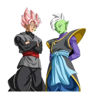 👌 Goku Black, Zamasu Dragon Ball Anime, Dragon Ball, Goku Black, Zamasu, Vilão, Fusão telegram sticker