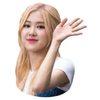 👋 Rose kpop, cantante, Rose, Blackpink, mujer, persona, celebridad whatsapp sticker