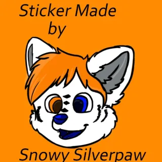 📜 Sticker Made by
Snowy Silverpaw наклейка, фурри, антро, snowy silverpaw telegram sticker