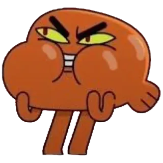 😝 Darwin Watterson The Amazing World of Gumball Dibujo animado, Pez, Enojado, Animado, Naranja whatsapp sticker