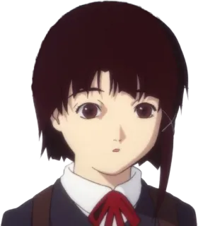 ✂ Lain Iwakura Serial Experiments Lain Anime, Gadis, Potret, Lain, Serial Experiments Lain telegram sticker