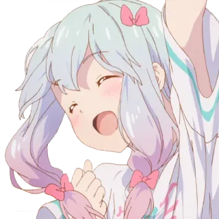 👩 动漫女孩, 可爱, 卡通, 漫画, 卡哇伊, 贴纸, 动漫 telegram sticker