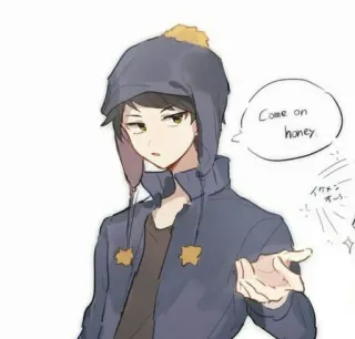 😶 Come on honey. anime, cartoon telegram sticker