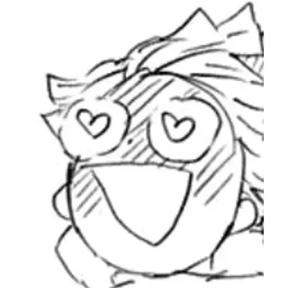 😍 anime, manga, caricatura, amor, corazón, feliz, emocionado telegram sticker