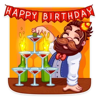 Beerman telegram stickers