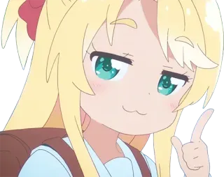 🙂 Anime, Dibujos animados, Chica, Presumida, Linda, Personaje telegram sticker