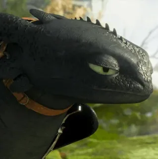 📍 Toothless How to Train Your Dragon Drache, Cartoon, Film, Tier, Schwarz telegram sticker