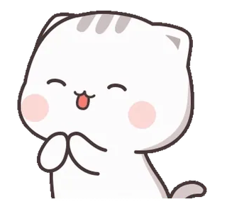 ☺️ gato, fofo, animal, kawaii, adesivo telegram sticker
