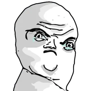 😐 Meme, Grinsen, Gesicht, Internet telegram sticker