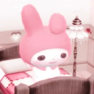 🦕 My Melody My Melody, Sanrio, fofo, desenho animado, kawaii, rosa whatsapp sticker