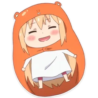 😌 Umaru Doma Himouto! Umaru-chan Аниме, Мультфильм, Милый, Умару, Смешной, Чиби telegram sticker