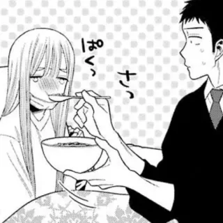❤️ ぱくっさ Anime, Dessin animé, Malade, Nourriture, Soin telegram sticker