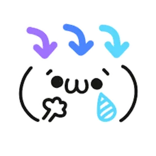 😢 triste, pleurer, Emoji, kawaii, uwu, désespoir whatsapp sticker