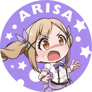 🤯 Arisa ARISA Anime, Charakter, Niedlich, Arisa, Sticker, Cartoon telegram sticker