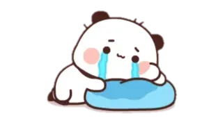 🍩 crying, sad, tears, cute, kawaii, adorable, cartoon telegram sticker