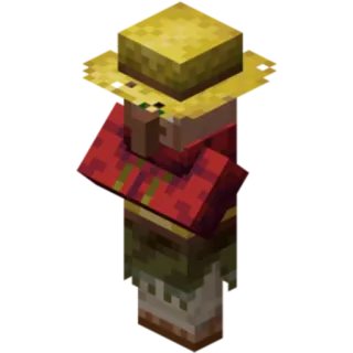 👃 Villager Minecraft villageois, minecraft, jeu, fermier, cubique whatsapp sticker