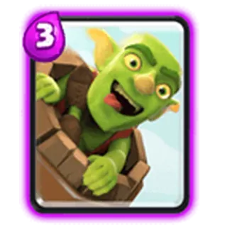 💜 Goblin Barrel Clash Royale goblin, barrel, cartoon, clash royale, game character telegram sticker
