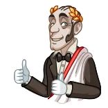 Butler Alfred telegram stickers