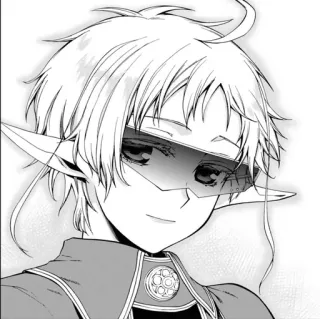 😎 Anime, Manga, Charakter, Porträt, Elf telegram sticker