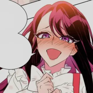 😍 Anime, Manga, Mädchen, lächelnd, glücklich, niedlich whatsapp sticker
