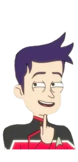 😏 Star Trek Lower Decks star trek, lower decks, desenho animado, série de tv, ficção científica telegram sticker