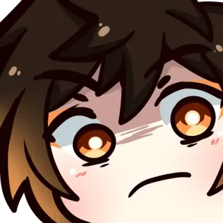 🤨 Zhongli Genshin Impact zhongli, genshin impact, อนิเมะ, น่ารัก, ตัวละคร, geo archon, rex lapis telegram sticker
