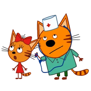 Три кота. Зима telegram stickers