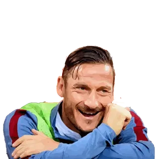 😀 Francesco Totti футбол, спортсмен, футбол, тотти, рома, италия telegram sticker
