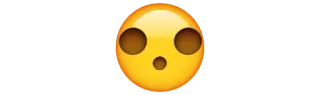 😯 emoji, impactado, sorpresa telegram sticker