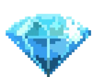 🌟 diamond, gem, pixel art, jewelry, precious stone telegram sticker