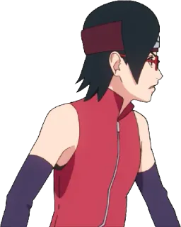 😧 Sarada Uchiha Naruto Аниме, Манга, Сарада Учиха, Наруто, Ниндзя telegram sticker
