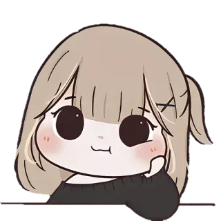 🐼 imut, anime, kartun, cewek, chibi, kawaii telegram sticker