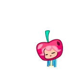 👍 漫画, 面白い, イラスト, キャラクター, りんご, ステッカー telegram sticker