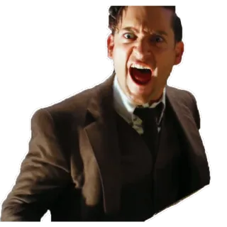 😡 en colère, homme, frustré, criant, contrarié, fou telegram sticker