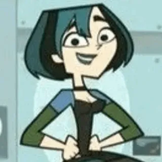🐉 Gwen Total Drama dibujos animados, animación, serie de TV, adolescente, personaje whatsapp sticker