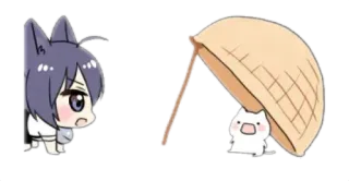 🫐 Anime, Cartone animato, Personaggio, Carino telegram sticker