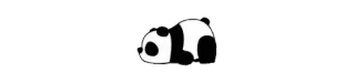😐 panda, animal, sleeping, black and white telegram sticker