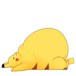 Fat Pikachu telegram stickers