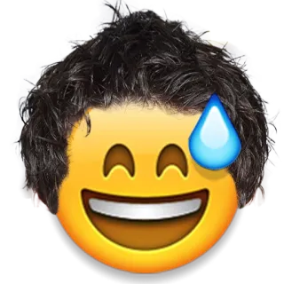 😅 emoji, face, sweat, expression, funny, meme telegram sticker