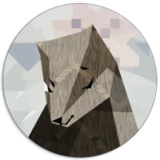 😉 animale, orso, adesivo, illustrazione telegram sticker