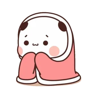 ☺️ cute, sticker, cartoon, blanket, kawaii telegram sticker