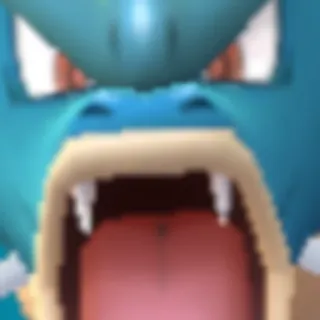 😤 Blastoise Pokemon pokemon, blastoise, bravo, azul, personagem, videogame telegram sticker