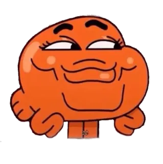 😏 Darwin Watterson The Amazing World of Gumball Dibujo animado, Pez, Naranja, Animado, Gumball whatsapp sticker