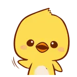 🐤 chick, bird, animal, cute, kawaii, cartoon, sticker telegram sticker